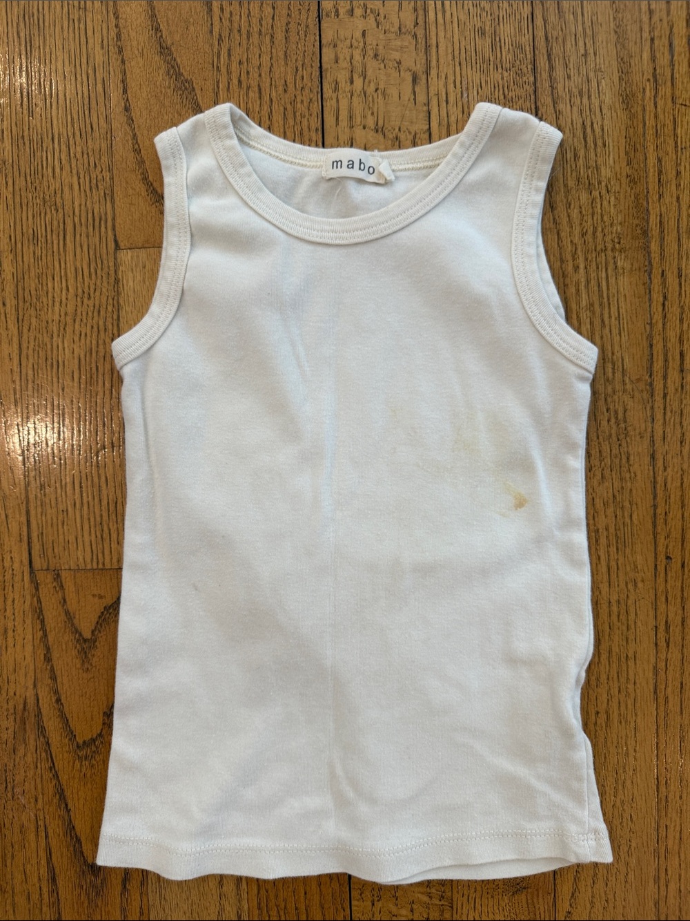 Mabo White Kids Tank Top 4/5 year PLAY